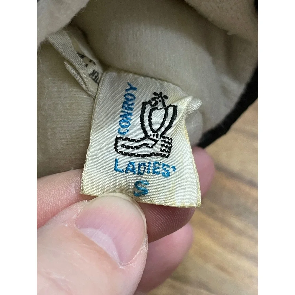 Conroy Ladies Leather Gloves Zipper Lined‎ Size S Vintage 80's Made in Japan